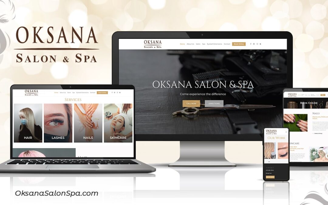 Oksana Salon & Spa New Homepage Design
