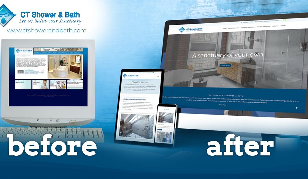 CT Shower & Bath New Web Design
