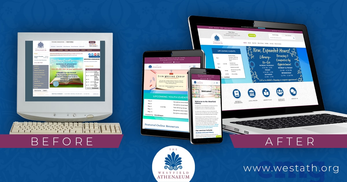 Westfield Athenaeum New Web Design