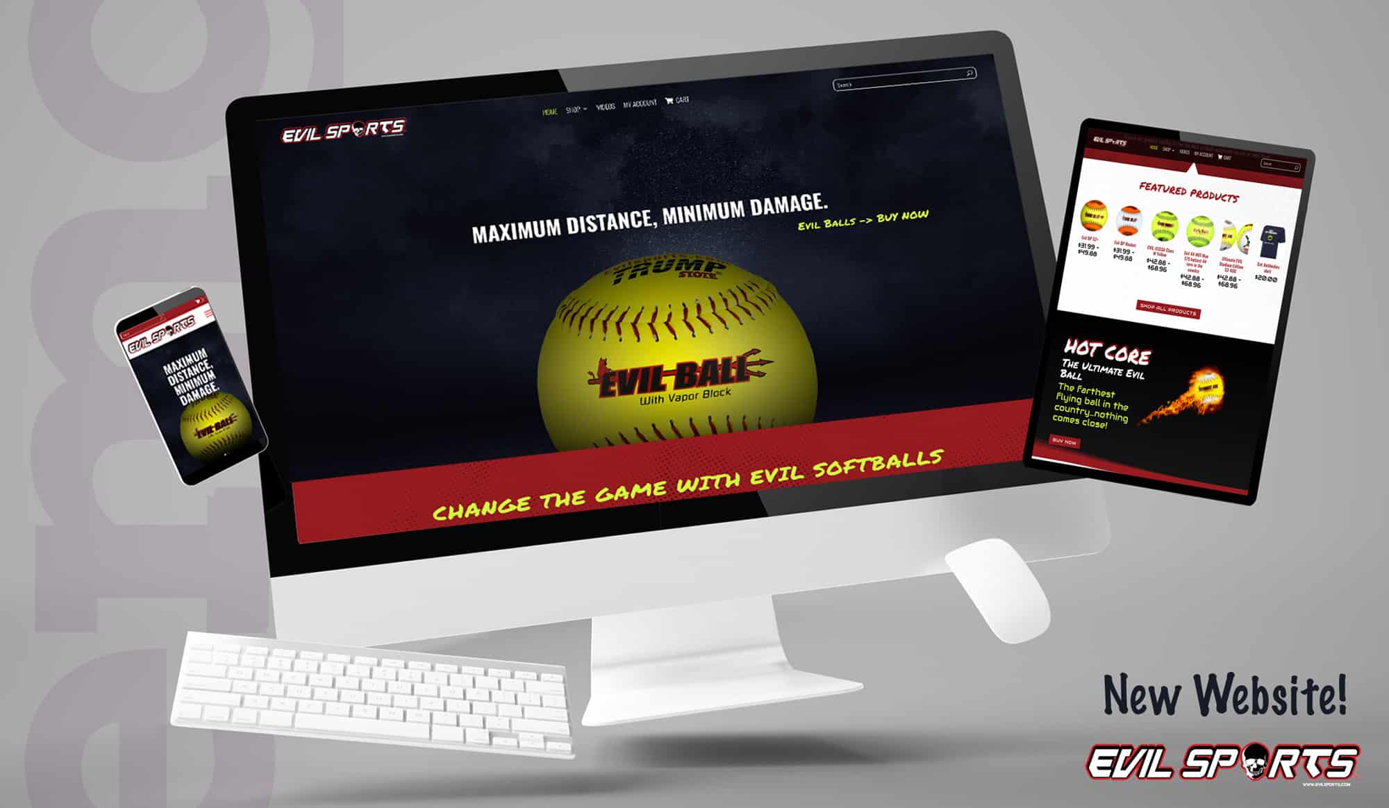 Evil Sports E-Commerce Web Design