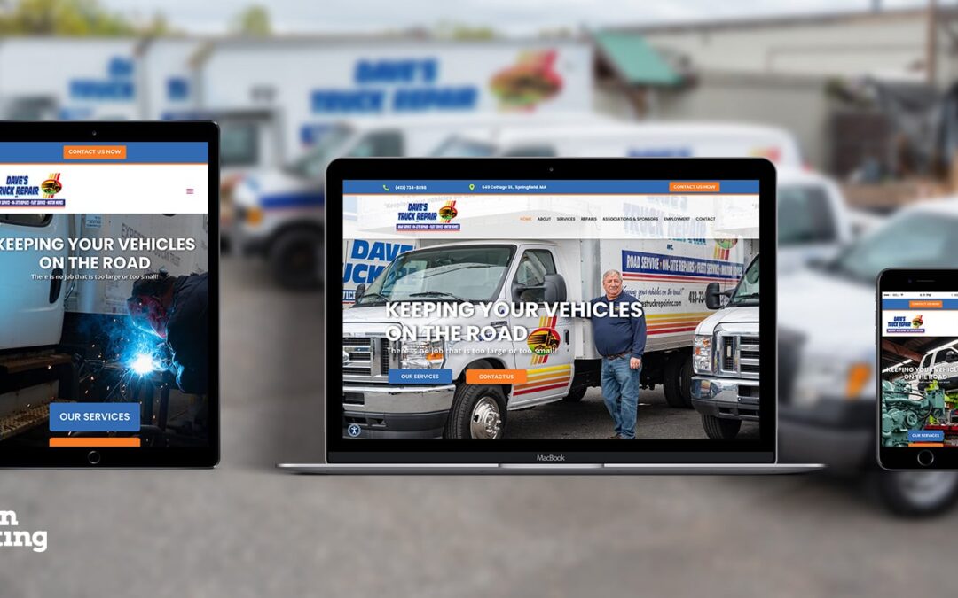 Client Highlight – New Website Design for Dave’s Truck Repair Inc.