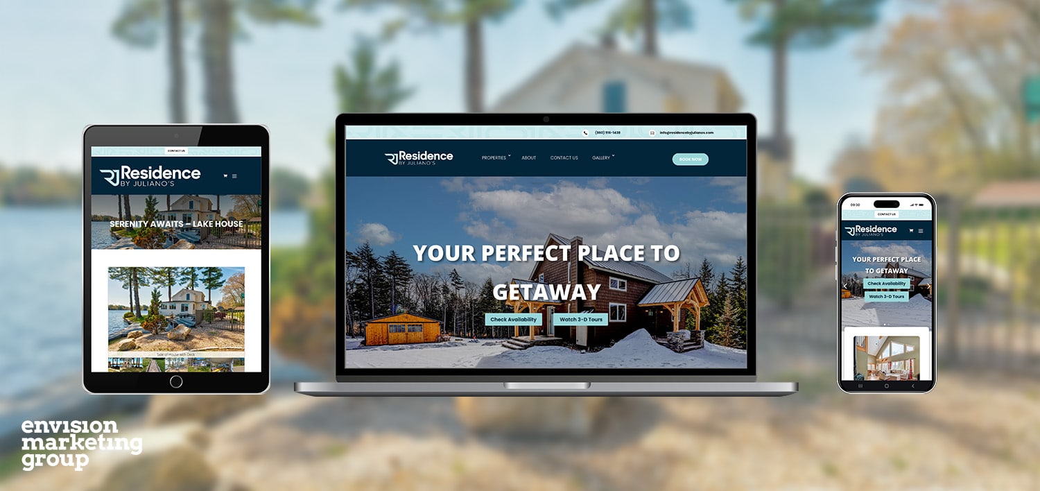 Residence by Juliano's New Website Design By Envision Marketing Group